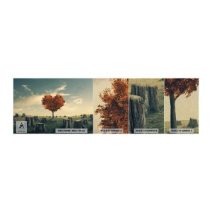Vzor Fototapety Premium Sand - Pořád je ještě naděje - Abstrakce, Krajina, Strom - 100x30 cm