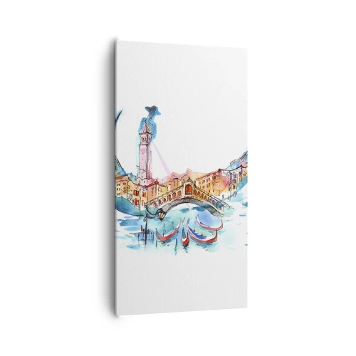 Obraz na plátně - Plujeme městem - 65x120 cm