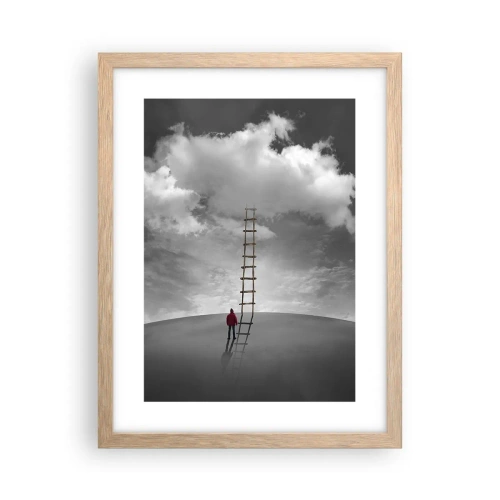 Plakát v rámu světlý dub - Všechno je možné - 30x40 cm