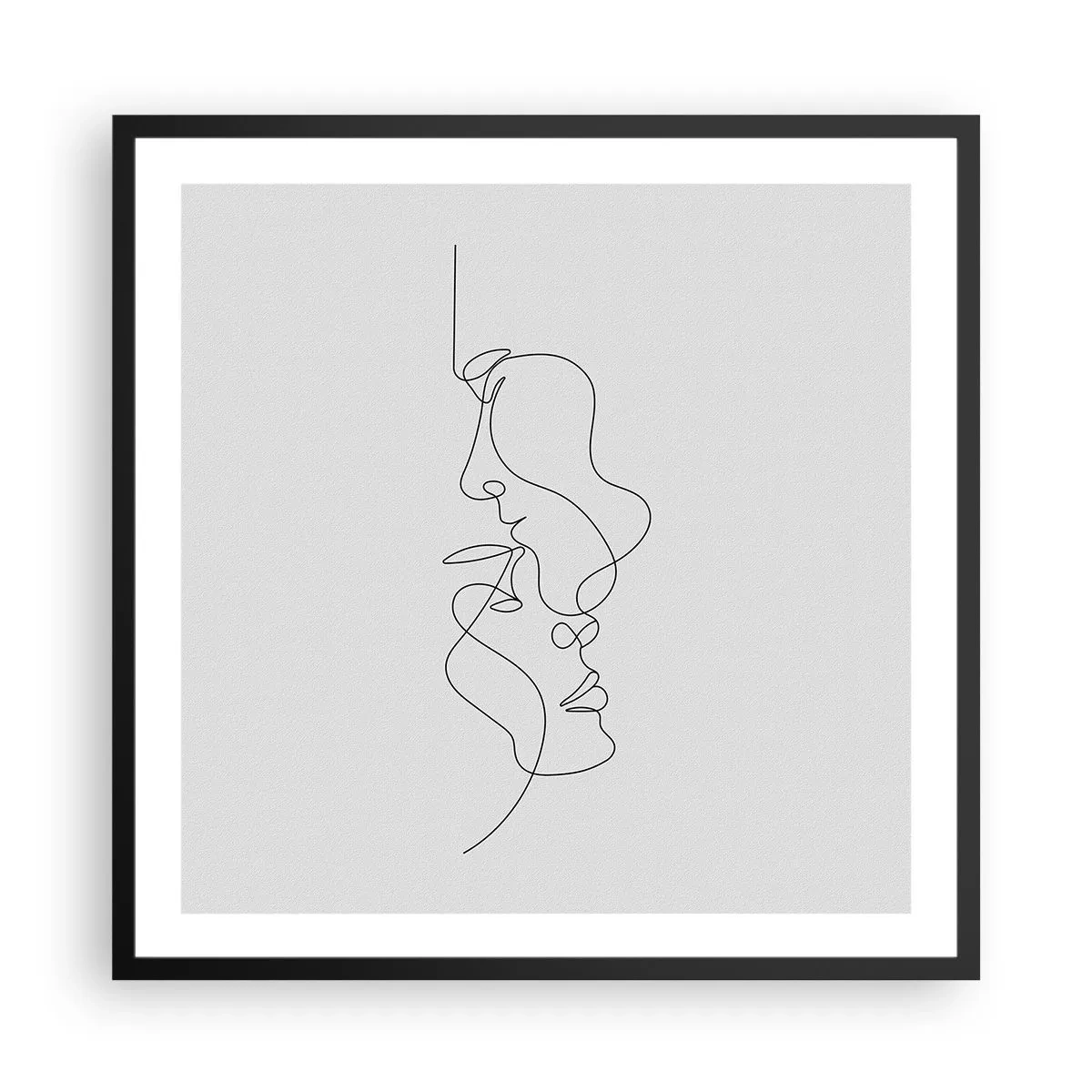 Plakát v černém rámu - Žár vášnivých tužeb - 60x60 cm