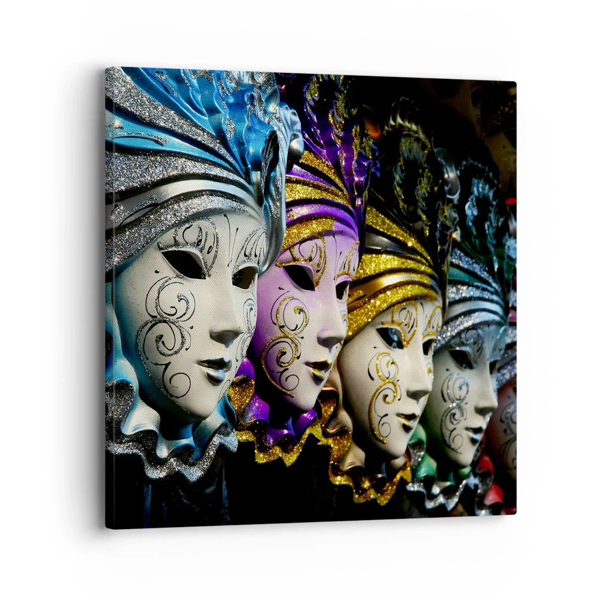 Obraz na plátně - Tajemství ve zlaté a ve stříbrné - 30x30 cm