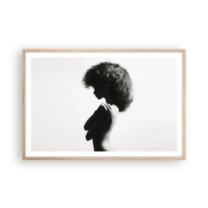 Plakát v rámu světlý dub - Jako květina na štíhlém stonku - 91x61 cm