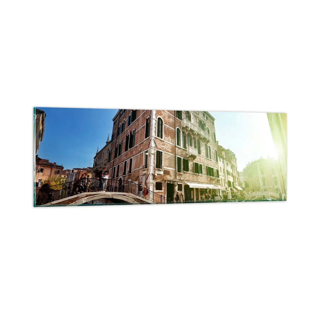 Obraz na skle - Benátky - Amore Mio - 90x30 cm