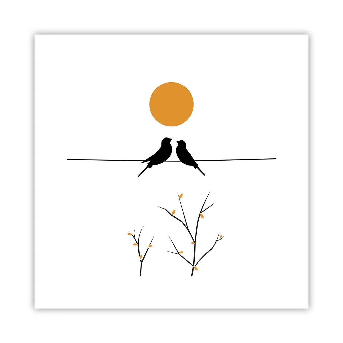 Plakát - Slavíčí večer - 30x30 cm