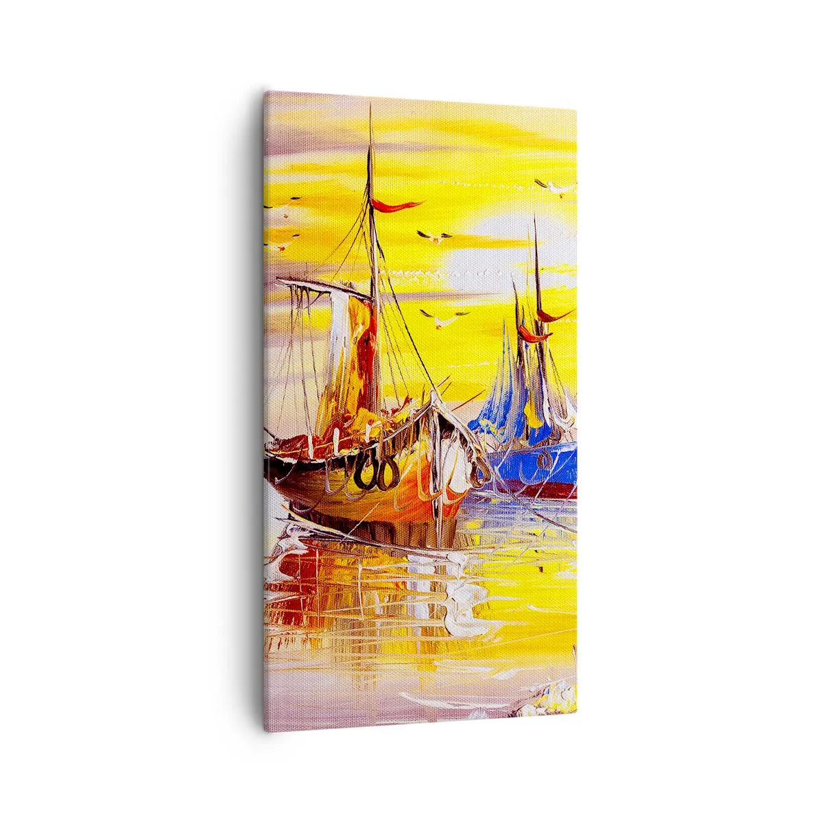 Obraz na plátně - Zasloužený odpočinek v přístavu - 55x100 cm