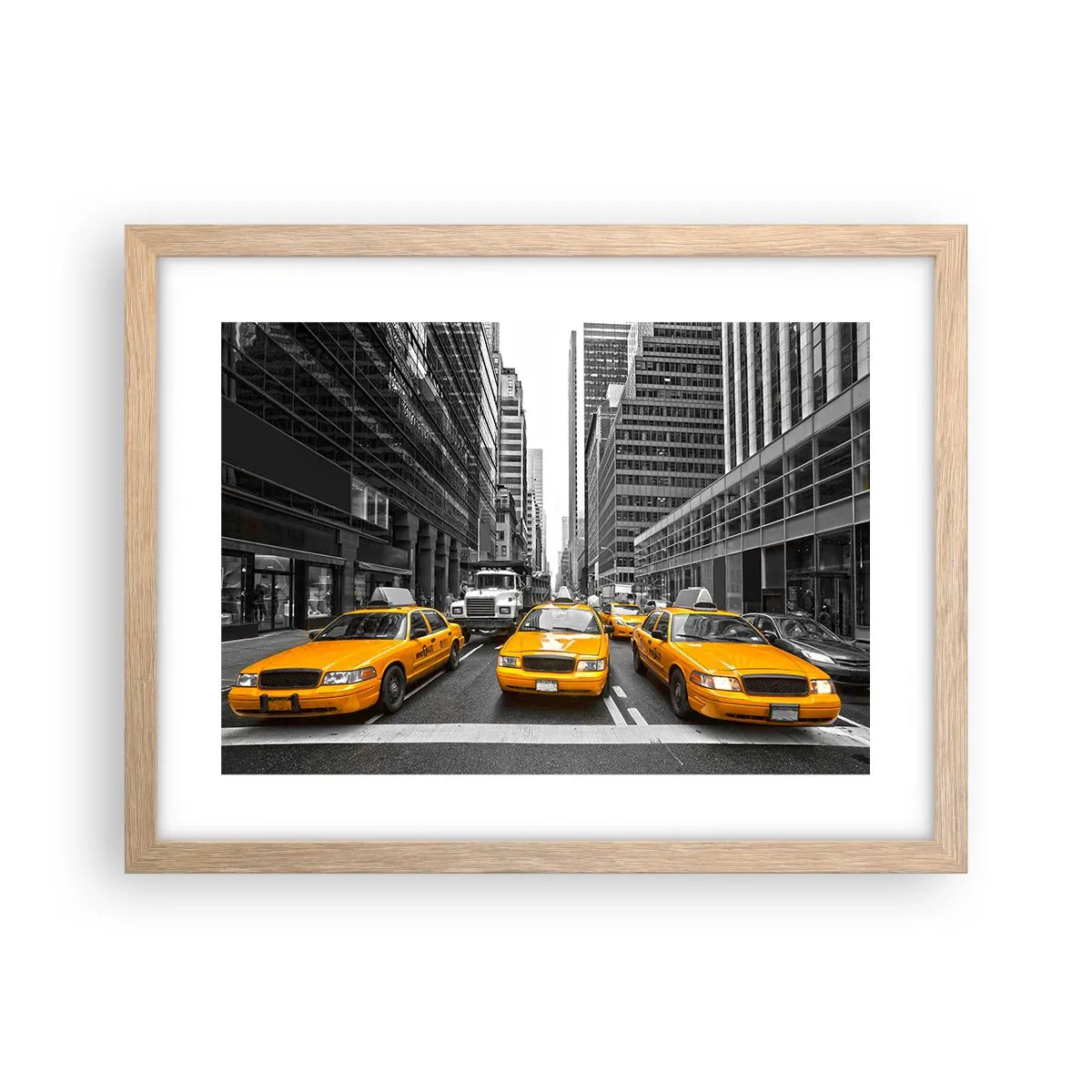 Plakát v rámu světlý dub - To my barvíme město - 40x30 cm