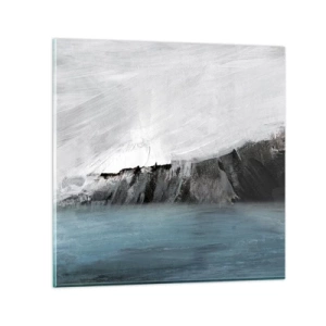 Obraz na skle - Voda – země: střet živlů - 60x60 cm