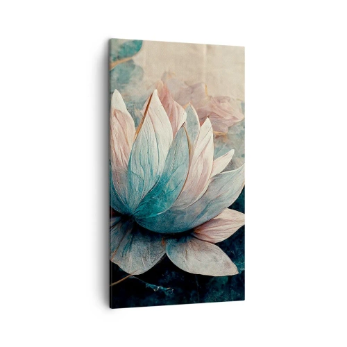 Obraz na plátně - Hvězdy a jezero - 45x80 cm