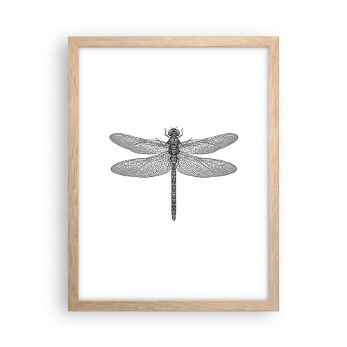 Plakát v rámu světlý dub - Přesnost přírody - 30x40 cm