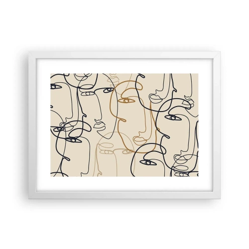 Plakát v bílém rámu - Portrét znásobený - 40x30 cm