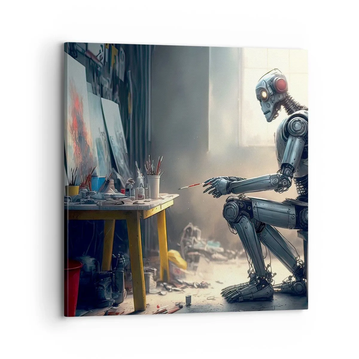 Obraz na plátně - Akt stvoření - 70x70 cm