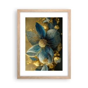 Plakát v rámu světlý dub - Rozkvést zlatem - 30x40 cm