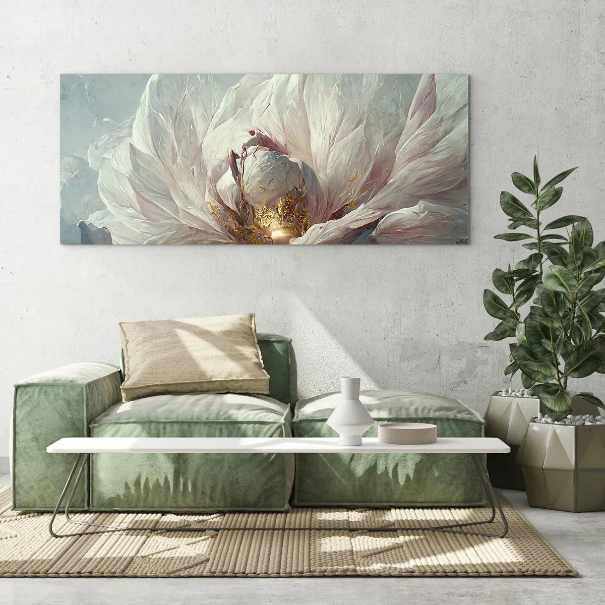Obraz na skle - Rozkvétá jednou za sto let - 100x40 cm