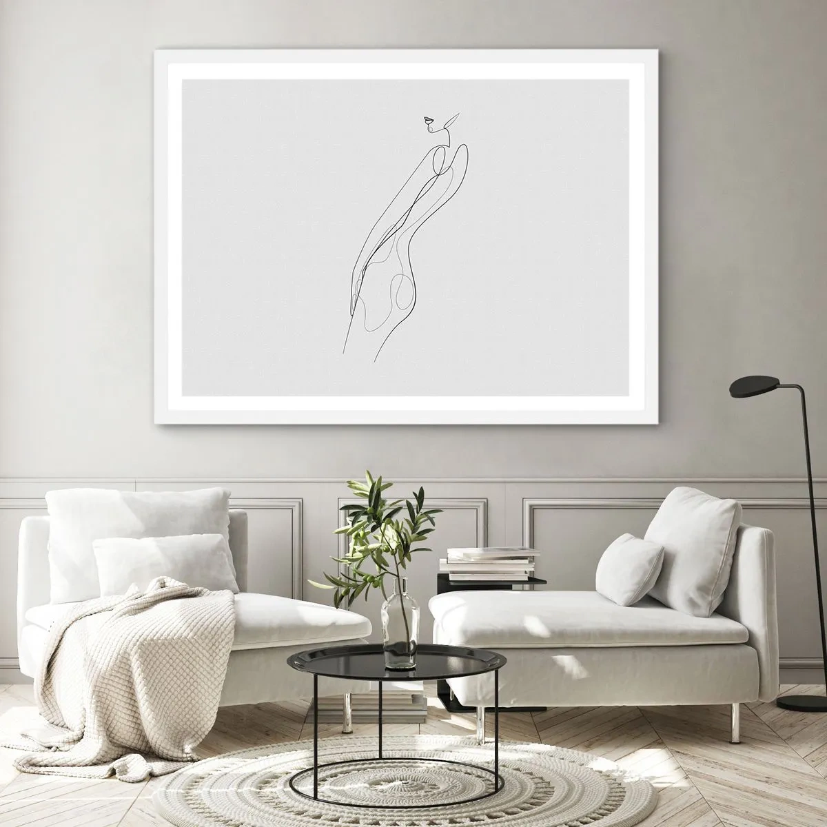 Plakát v bílém rámu - Pouze slib - 50x40 cm