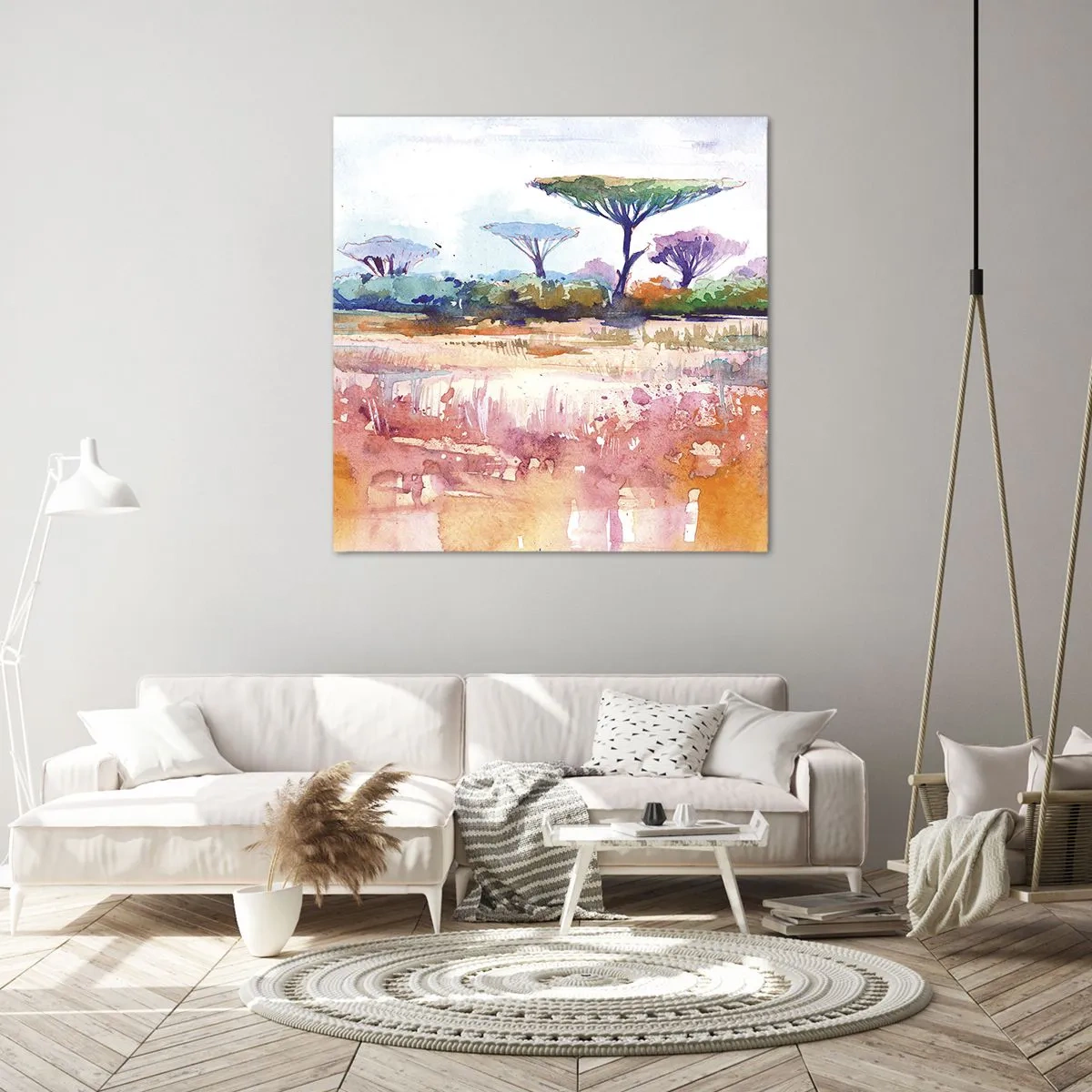 Obraz na plátně - Barvy savany - 60x60 cm