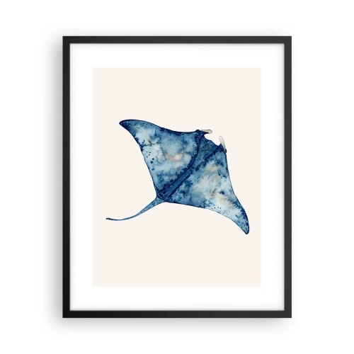 Plakát v černém rámu - Život v modři - 40x50 cm