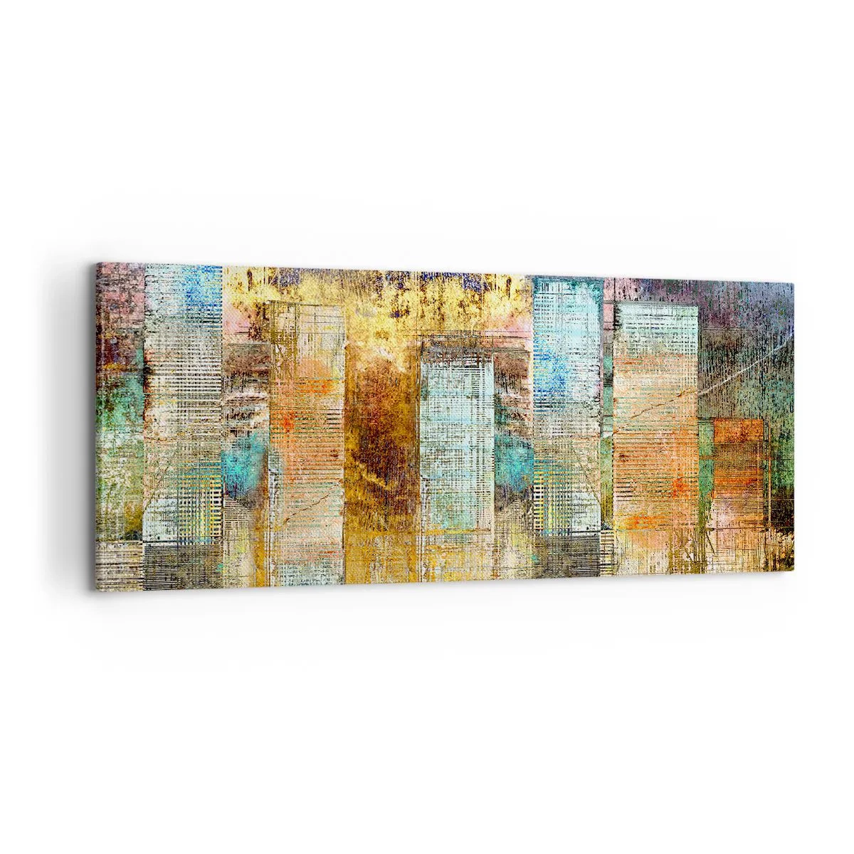 Obraz na plátně - Prosluněná metropole - 100x40 cm