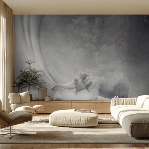 Fototapeta Premium Sand - Odhalit tajemství - Abstrakce, Slon, Grafika - 200x140 cm