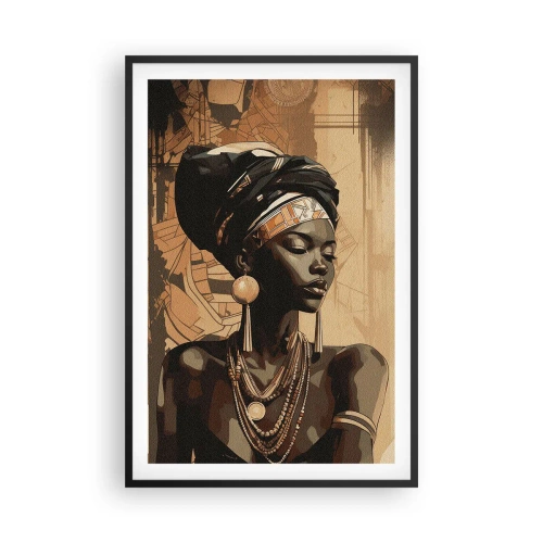 Plakát v černém rámu - Africký majestát - 61x91 cm