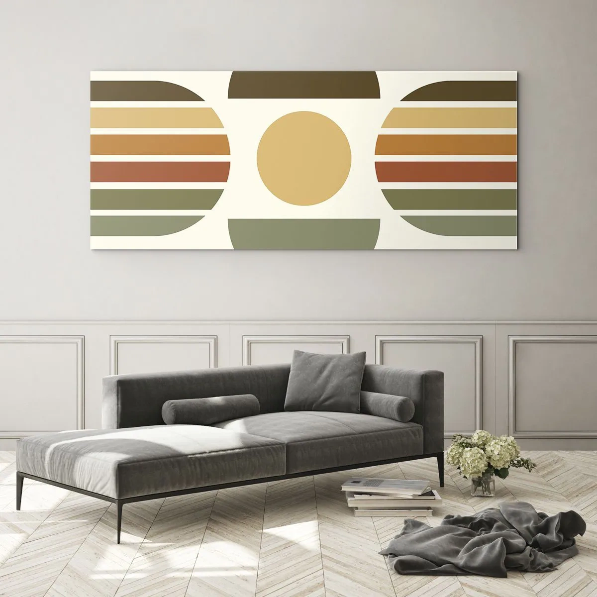 Obraz na skle - V barvách země - 100x40 cm