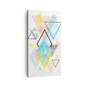 Obraz na plátně - Geometrická zábava - 55x100 cm