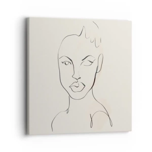 Obraz na plátně - Obrys smyslnosti - 40x40 cm