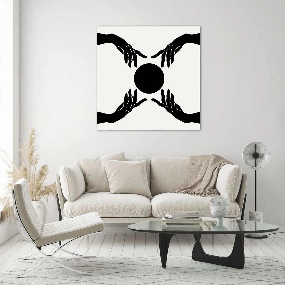 Obraz na skle - Tajné znamení - 70x70 cm