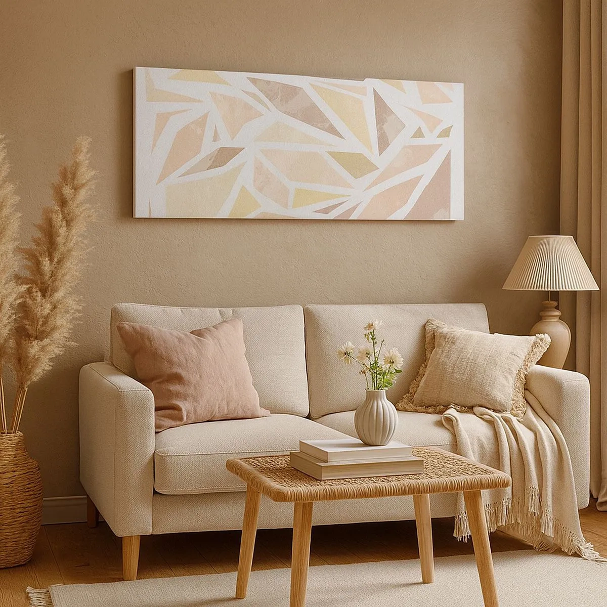 Obraz na plátně - Kompozice: vitráž - 100x40 cm