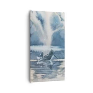 Obraz na plátně - Rybáři ve svém ráji - 65x120 cm