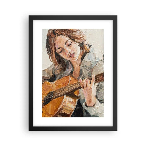 Plakát v černém rámu - Koncert pro kytaru a dívčí srdce - 30x40 cm