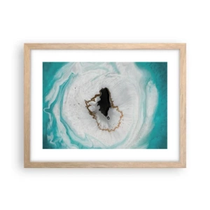 Plakát v rámu světlý dub - Proniknout dovnitř - 40x30 cm