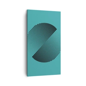 Obraz na plátně - Kruh – geometrická variace - 45x80 cm