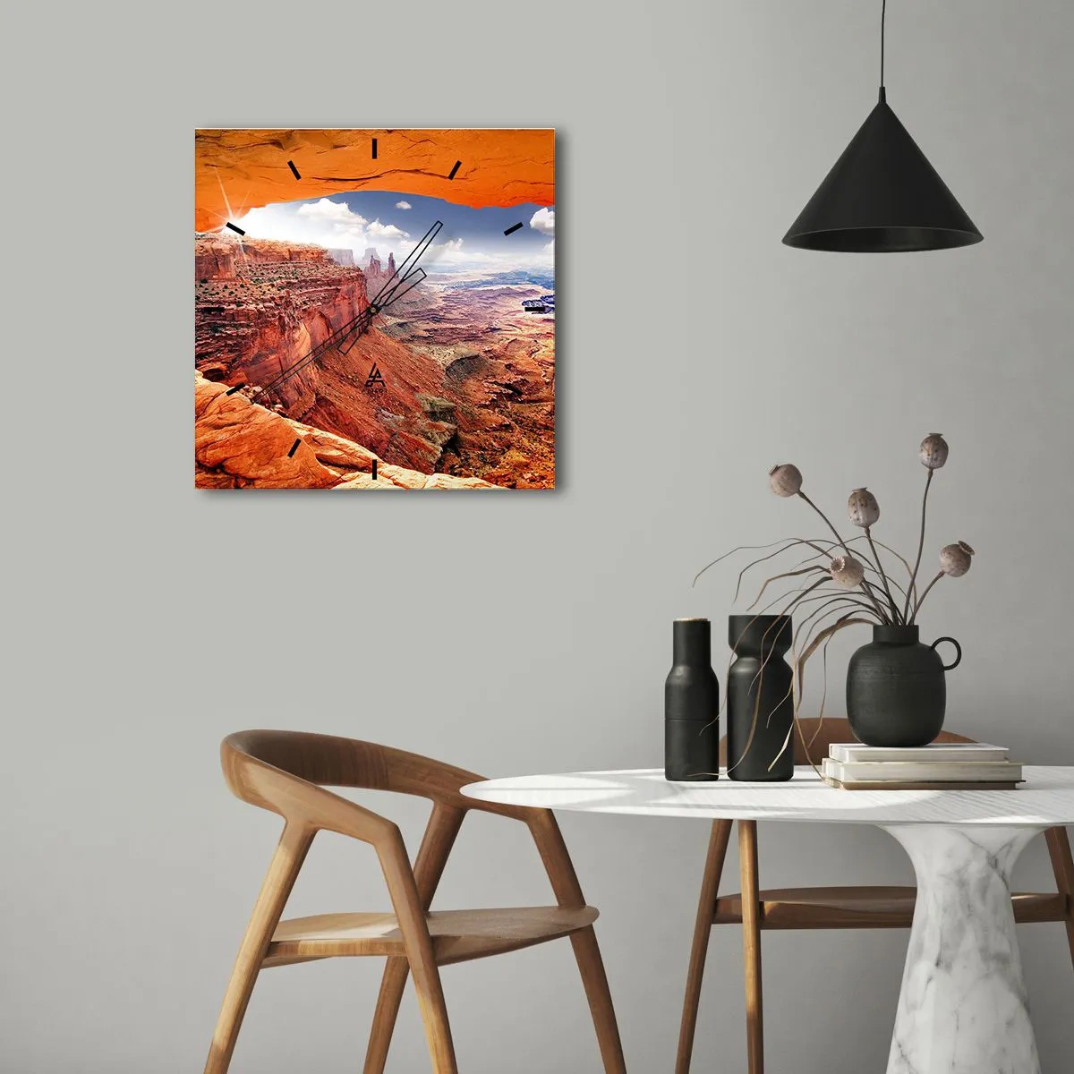 Nástěnné hodiny - Vytesané samotnou přírodou - 30x30 cm