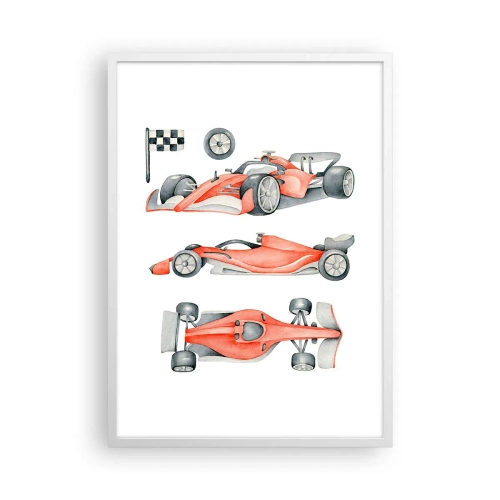 Plakát v bílém rámu - Dohnat sen - 50x70 cm