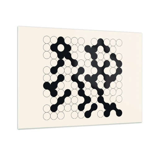 Obraz na skle - Čínská hra – variace - 100x70 cm