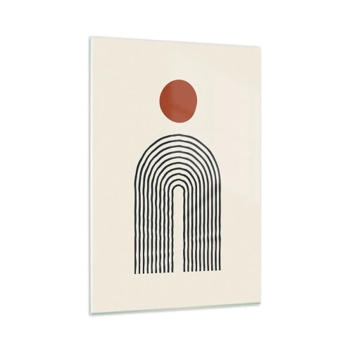 Obraz na skle - Magnetismus tvarů a barev - 80x120 cm