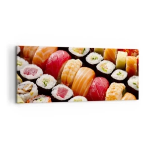 Obraz na plátně - Barvy a chutě Asie - 100x40 cm