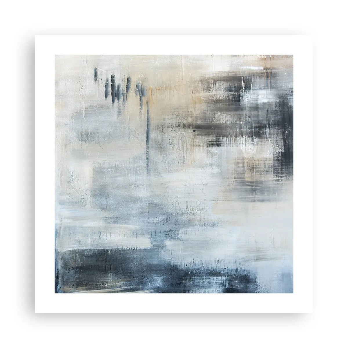Plakát - Za závojem modré - 50x50 cm