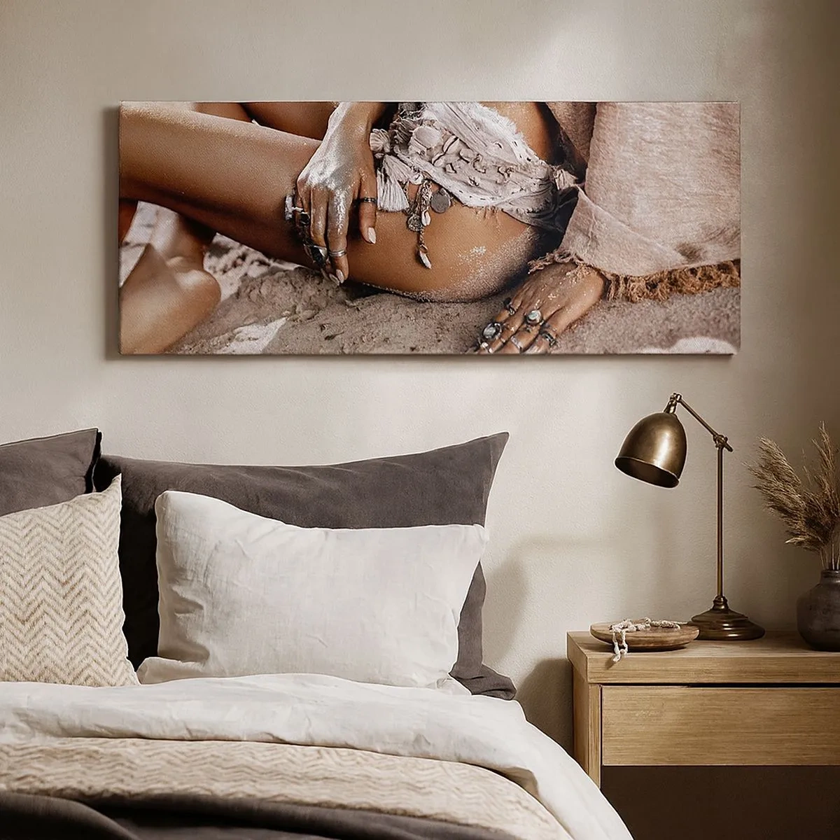 Obraz na plátně - Vyplavena na břeh? - 100x40 cm