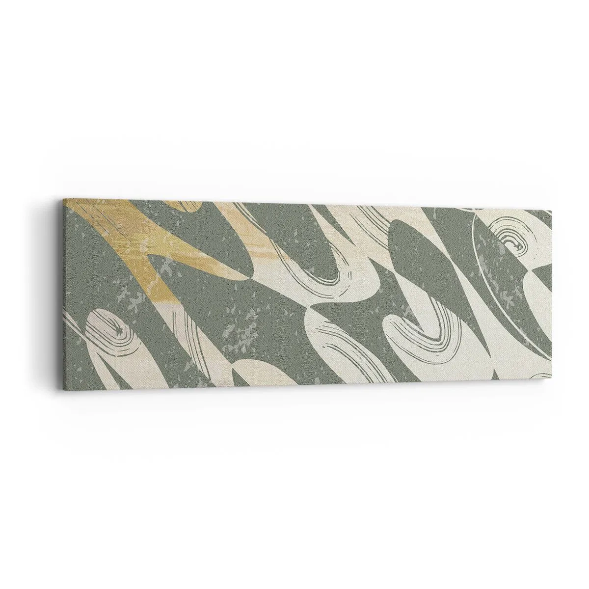 Obraz na plátně - Rytmizovaná abstrakce - 90x30 cm