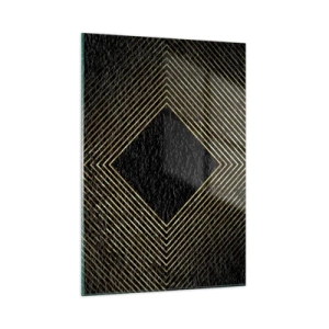 Obraz na skle - Geometrie ve stylu glamour - 50x70 cm