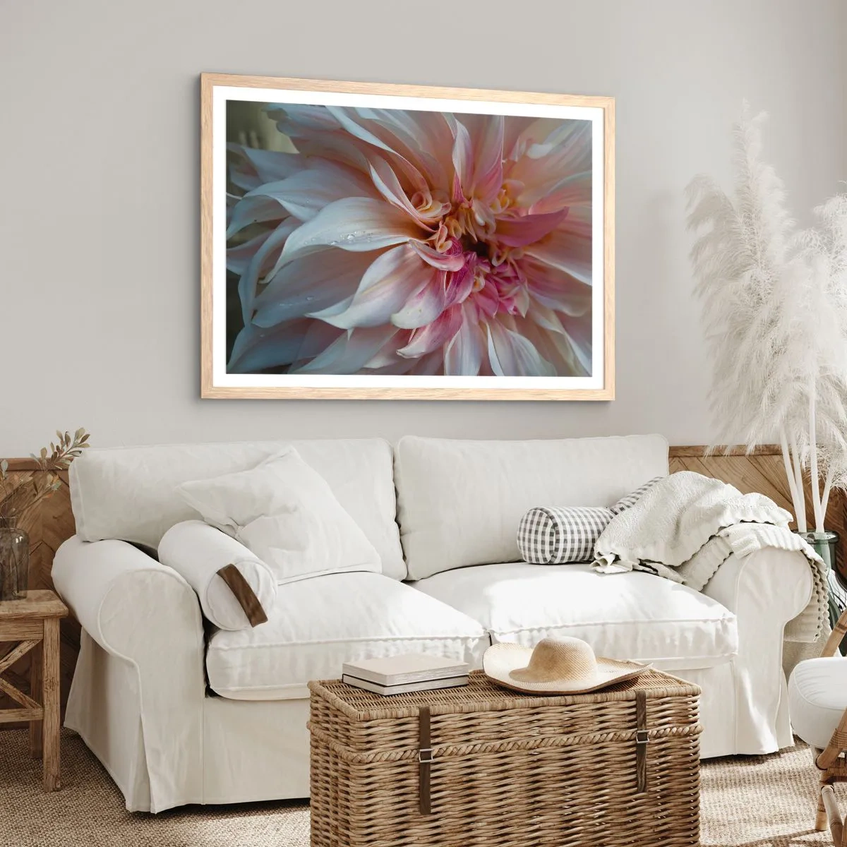 Plakát v rámu světlý dub - Kvetoucí svěžest - 100x70 cm