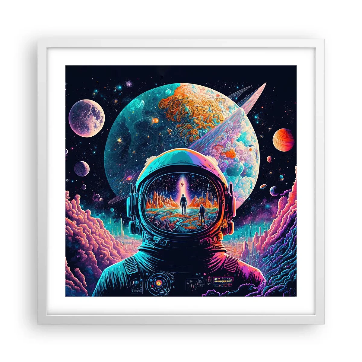 Plakát v bílém rámu - Filosofům se to ani nesnilo - 50x50 cm