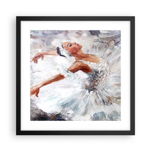 Plakát v černém rámu - Jemná a lehká jako tyl - 40x40 cm