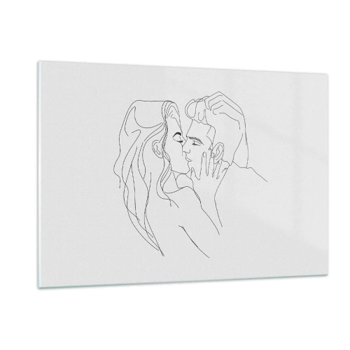 Obraz na skle - Jedním tahem - 120x80 cm