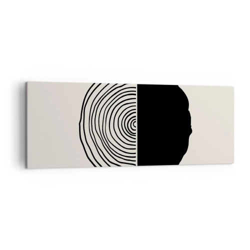 Obraz na plátně - Půl na půl - 140x50 cm