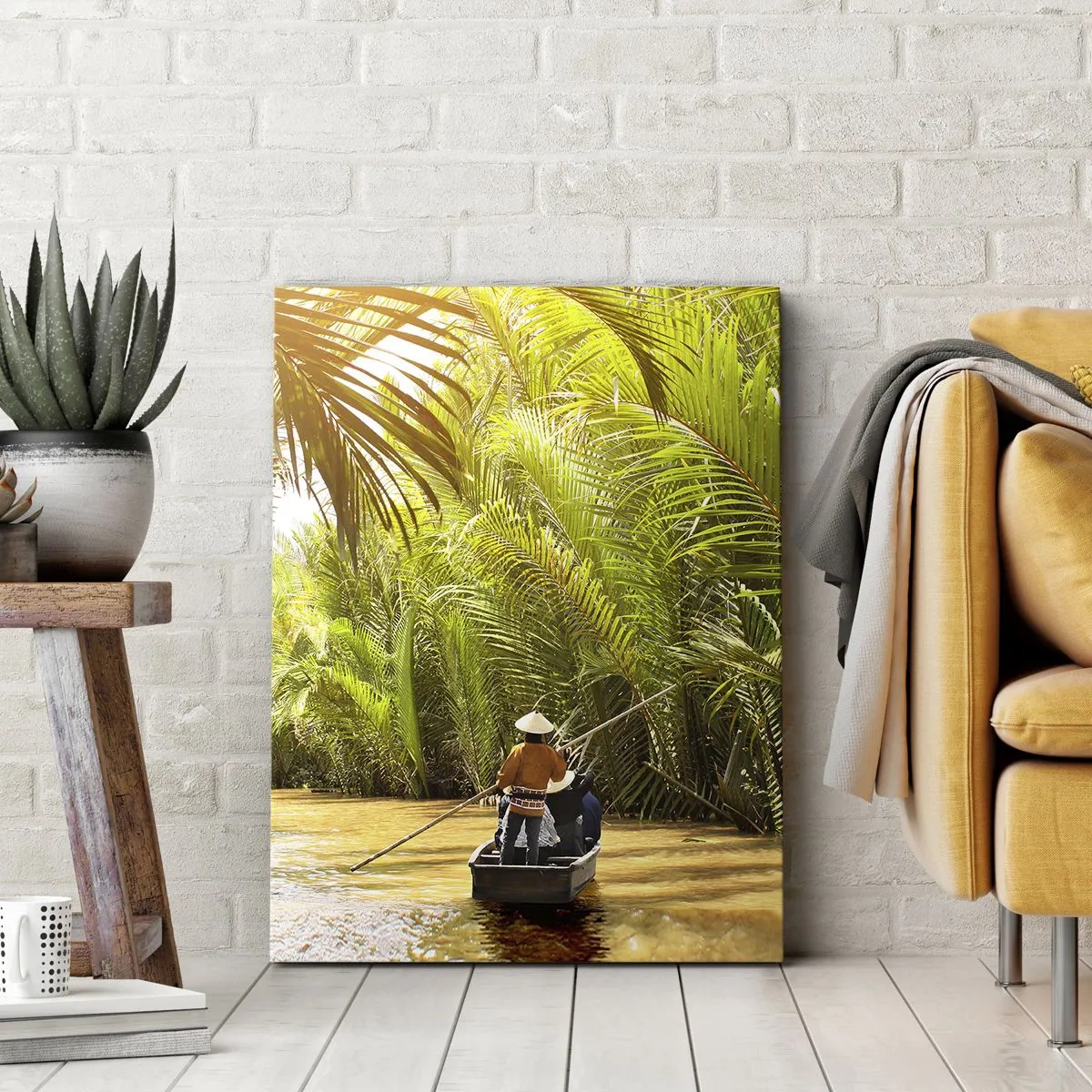 Obraz na plátně - Palmovou souteškou - 50x70 cm