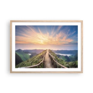 Plakát v rámu světlý dub - Blízko nebe - 70x50 cm