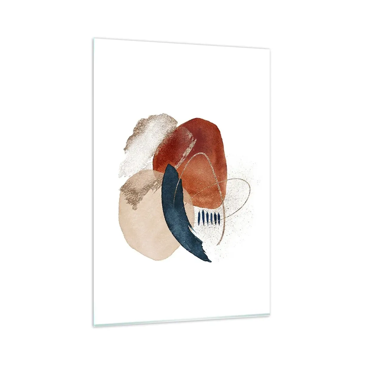 Obraz na skle - Oválná kompozice - 80x120 cm