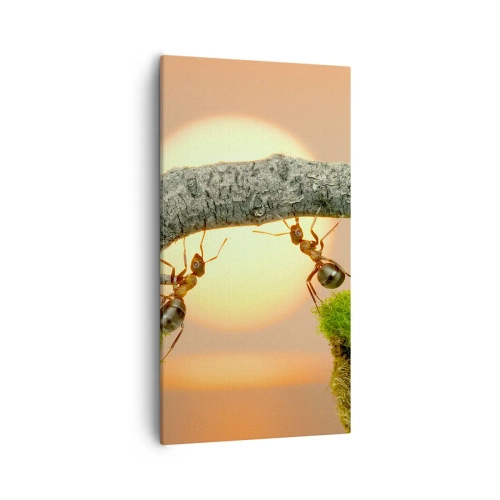 Obraz na plátně - Radostná, společná práce - 55x100 cm